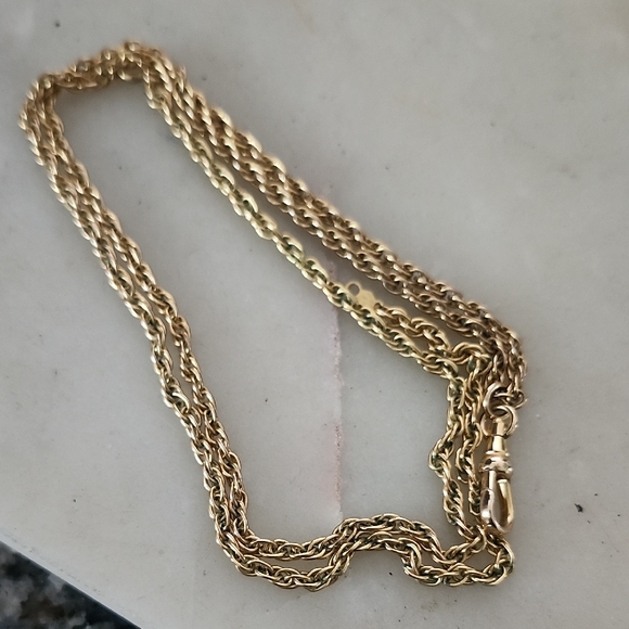 AJG Jewelry - AJG 20-12K CO Gold Rope Chain Necklace 27 Inches